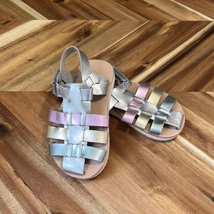 Zara Baby Metallic Sandals - Size 5.5